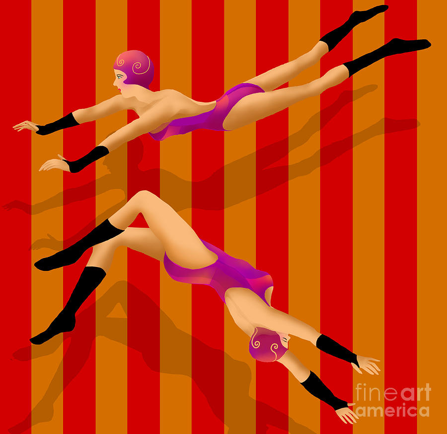 Circus Digital Art - Circus 2 by Ursula Koehrer