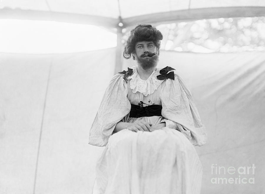 Circus, Bearded Lady.  Photograph by Granger