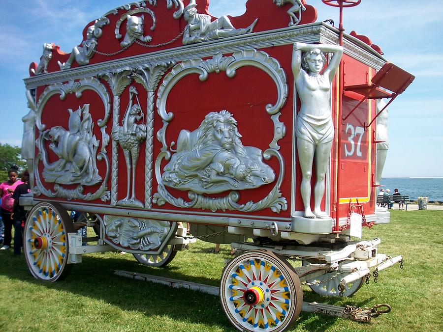 Circus Car in Red and Silver Photograph by Anita Burgermeister