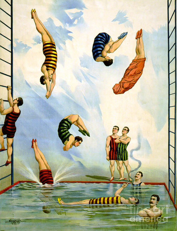 Circus Diving Act, 1898 Photograph by Science Source