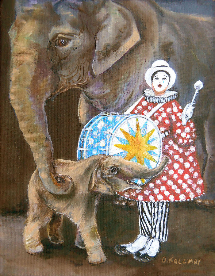 Circus Painting by Olga Kaczmar