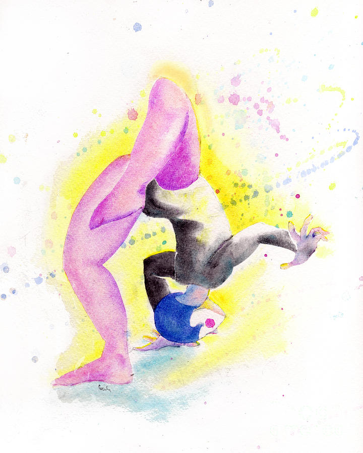 Circus Mixed Media - Circus Performer by Cecily Mitchell