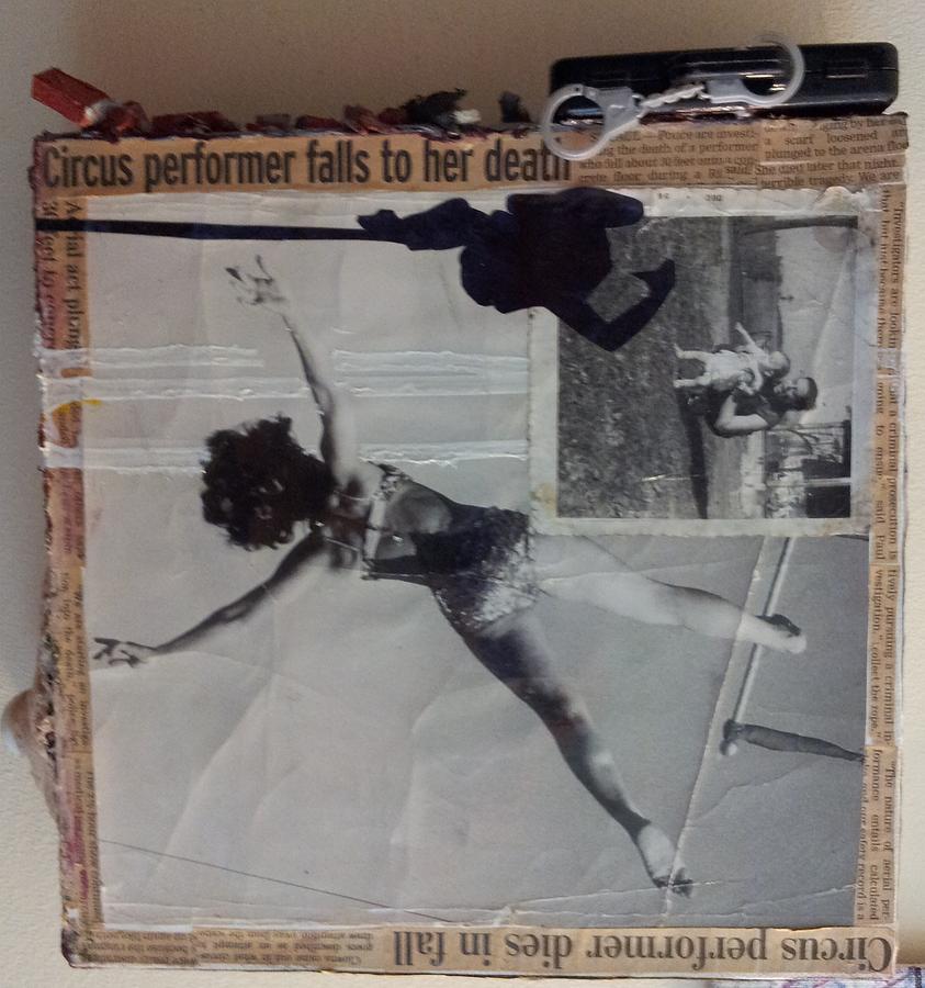 Flexibility Mixed Media - Circus performer falls to her death by William Douglas