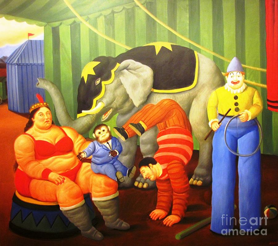 Circus performers Botero by Ted Pollard Circus performers Botero by Ted Pollard