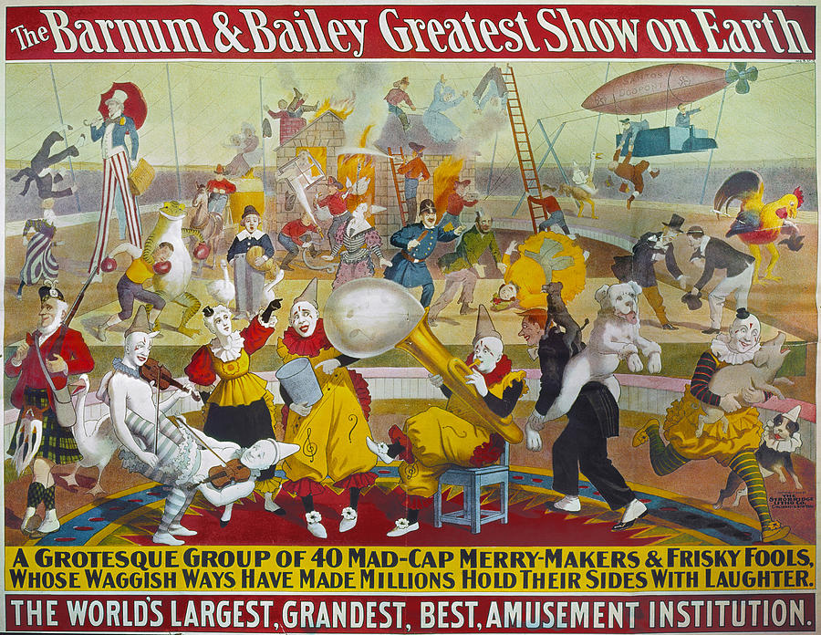 Circus Poster, 1903 Drawing by Granger