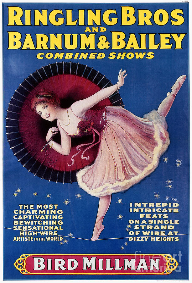CIRCUS POSTER, c1920 Photograph by Granger