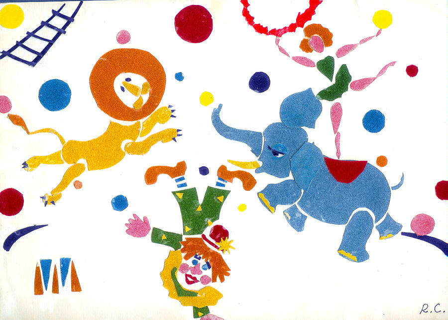 Circus Drawing by Rae Chichilnitsky