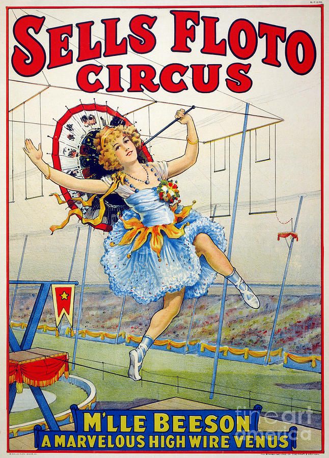 Circus, Sells Floto, 1921.  Drawing by Granger