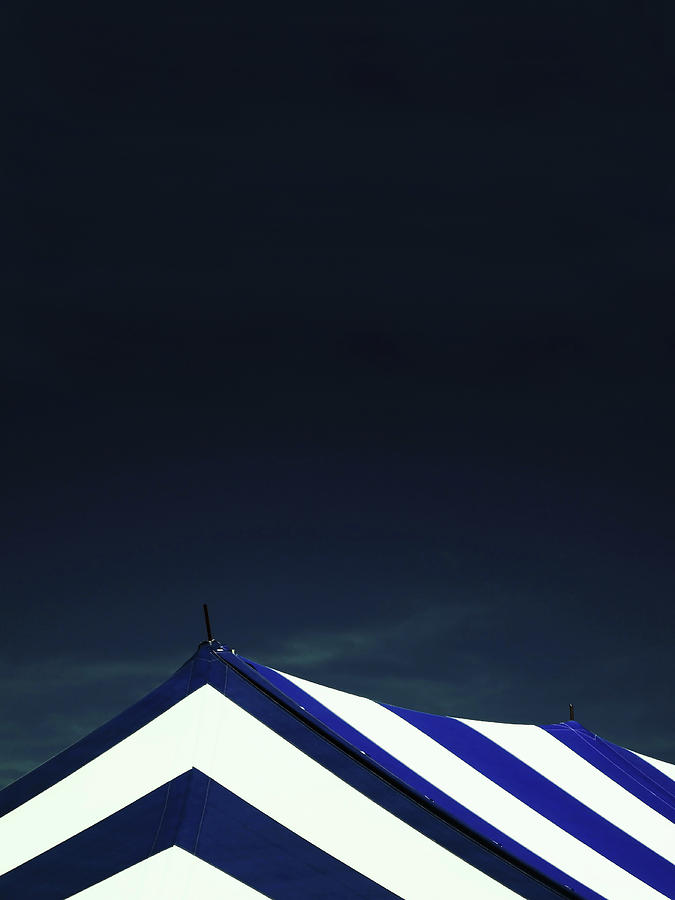 Circus Tent in Dark Cobalt Sky  Photograph by Brooke T Ryan