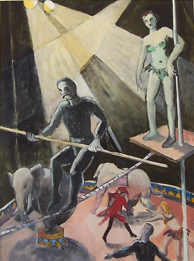 Circus Painting by Thomas Tribby