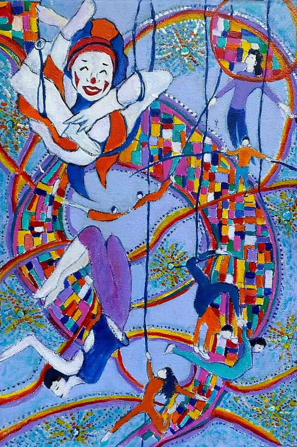 Circus Vibrations Painting by Myra Evans