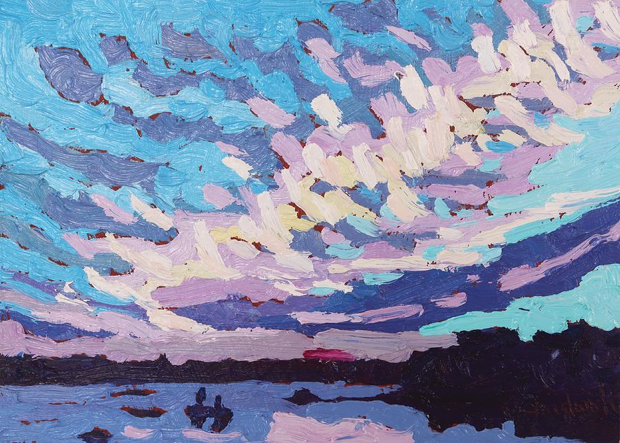 Summer Painting - Cirrious July Sunset by Phil Chadwick