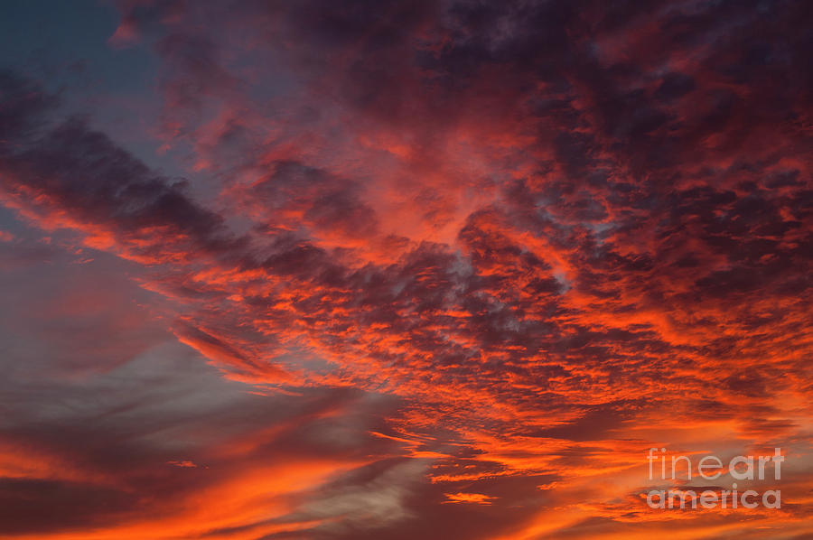 Cirrocumulus Clouds at Sunset Photograph by Jim Corwin