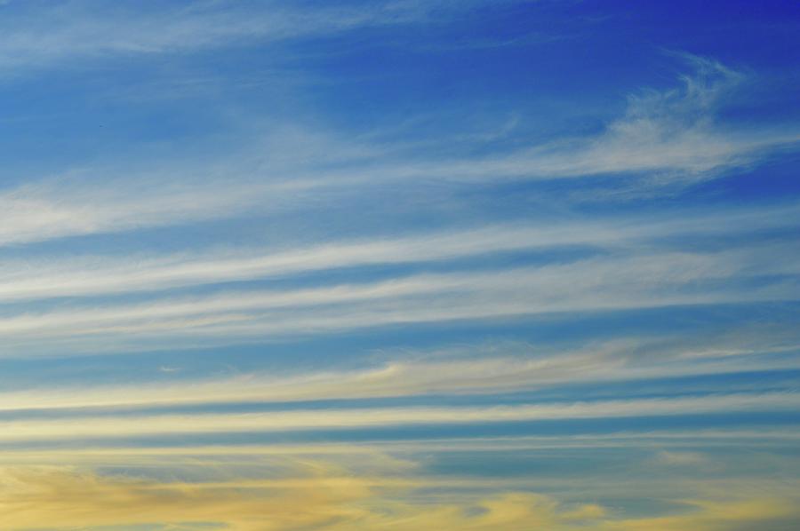 Cirrus Clouds And Blue Sky Photograph by Lyle Crump