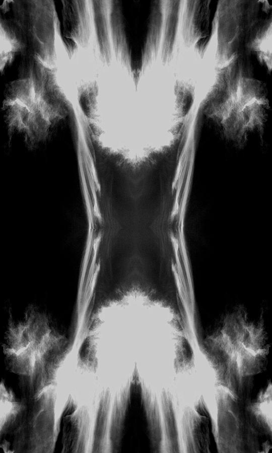 Black And White Digital Art - Cirrus by Maggy Marsh