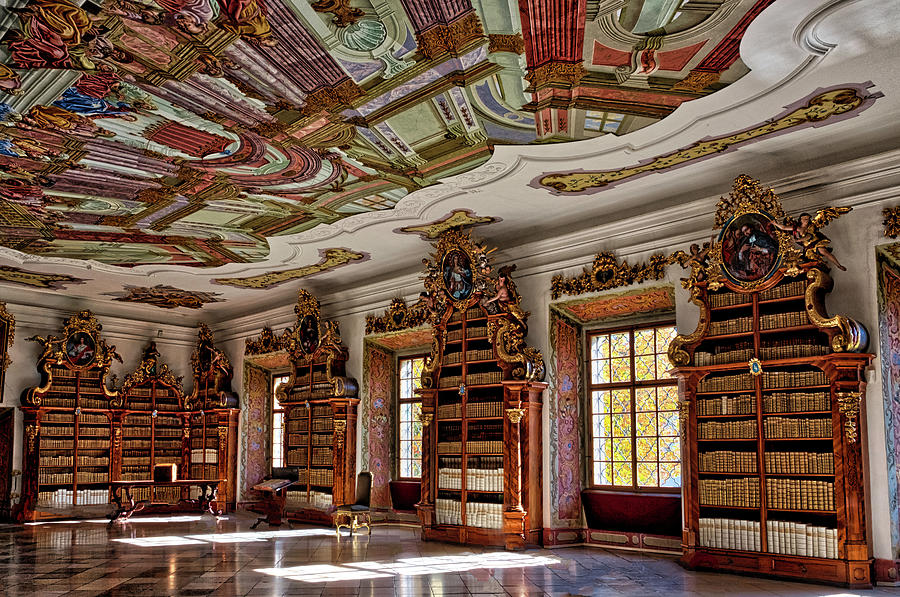Cistercian Monastery Library #2 - Czech Republic Photograph by Stuart Litoff