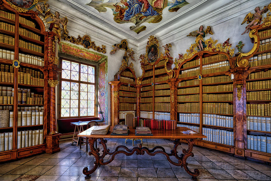 Architecture Photograph - Cistercian Monastery Library #3 - Czech Republic by Stuart Litoff