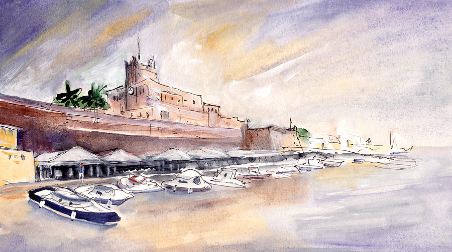 Citadel Of Minorca 04 Painting by Miki De Goodaboom