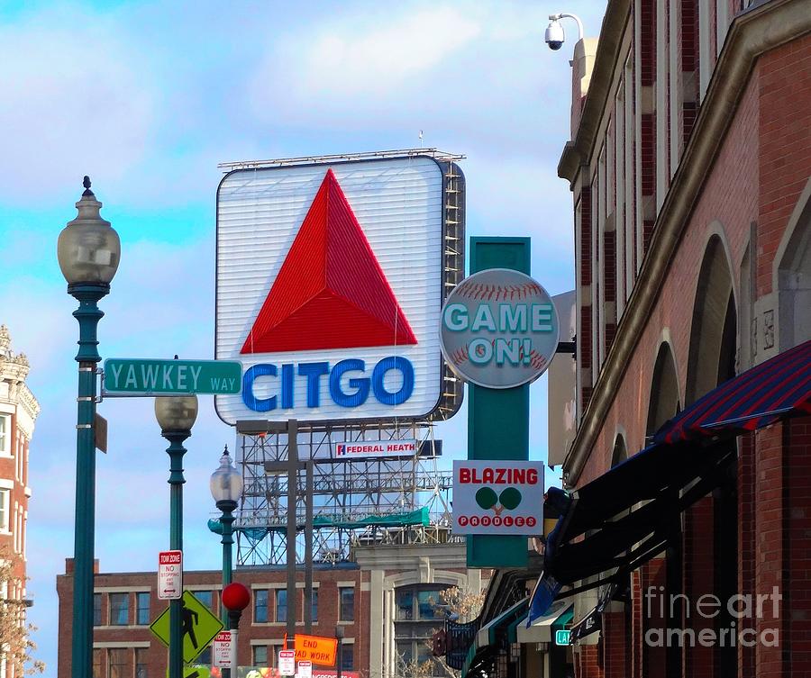 Boston Red Sox Photograph - Citgo Sign At Fenway Park by Gina Sullivan