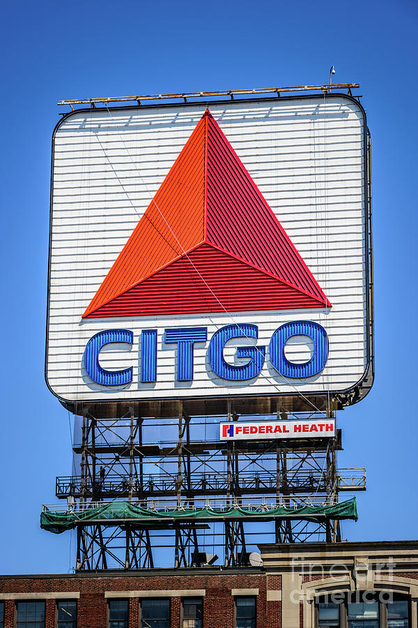 Boston Photograph - Citgo Sign in Boston Massachusetts Photo by Paul Velgos