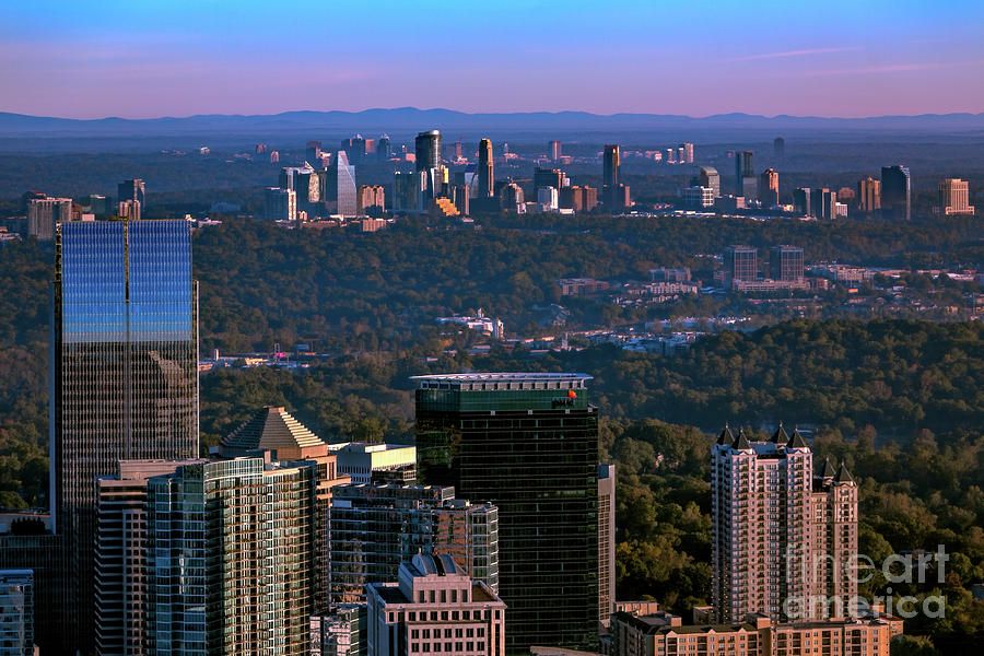 Cities Of Atlanta Photograph by Doug Sturgess