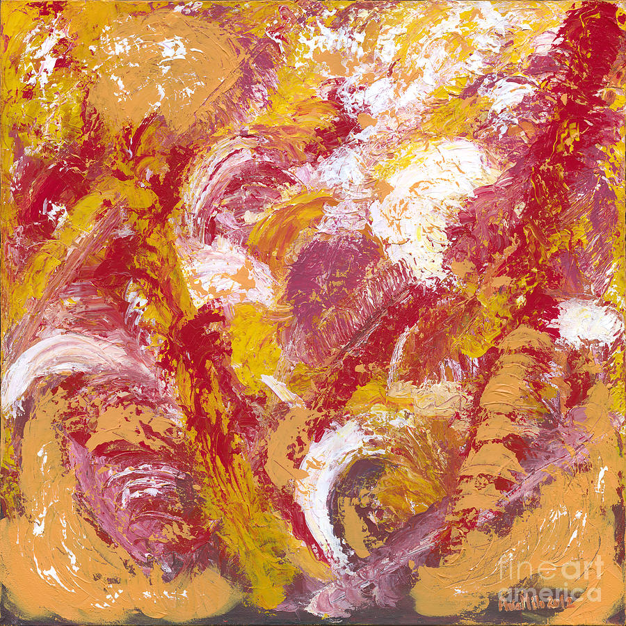 Citrine is the Color of Your Energy Painting by Ania M Milo