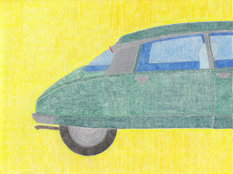 Citroen DS Drawing by Eric Forster