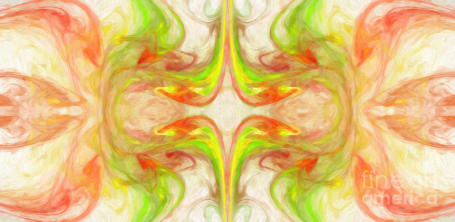 Citrus Delight Abstract Panorama 2 Digital Art by Andee Design
