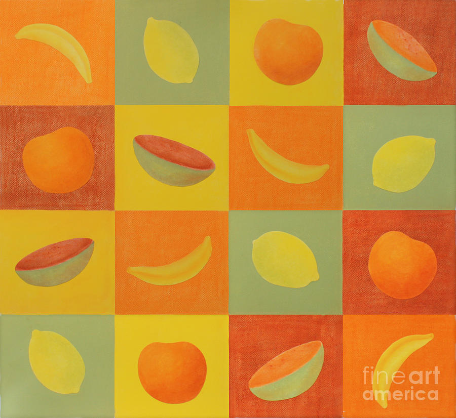 Citrusbowl Sunglow Painting by Flavia Westerwelle