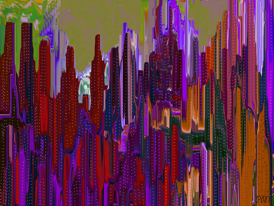 City 1 Digital Art by Phillip Mossbarger