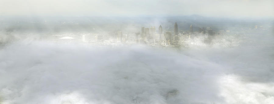 City Amongst the Clouds - Jacksonville - Florida - Landscape Photograph by Jason Politte