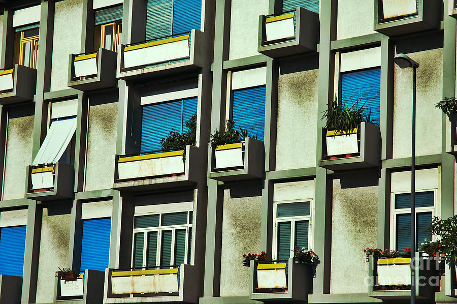 City balconies Photograph by Silvia Ganora