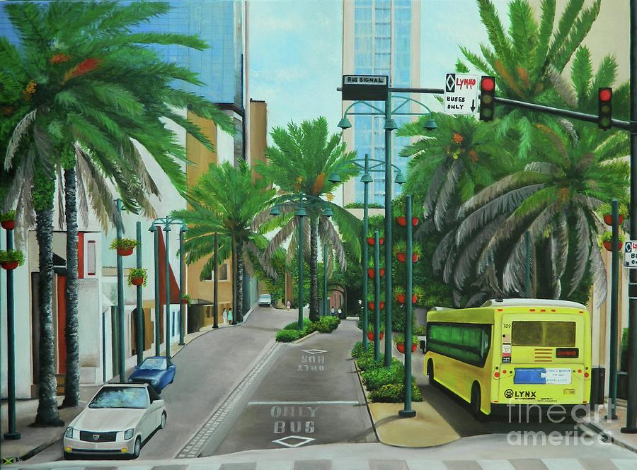 City Beautiful - Downtown Orlando FL Painting by Kenneth Harris
