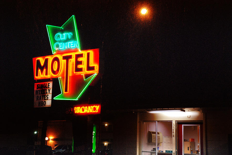 City Center Motel Photograph by Kathleen Grace