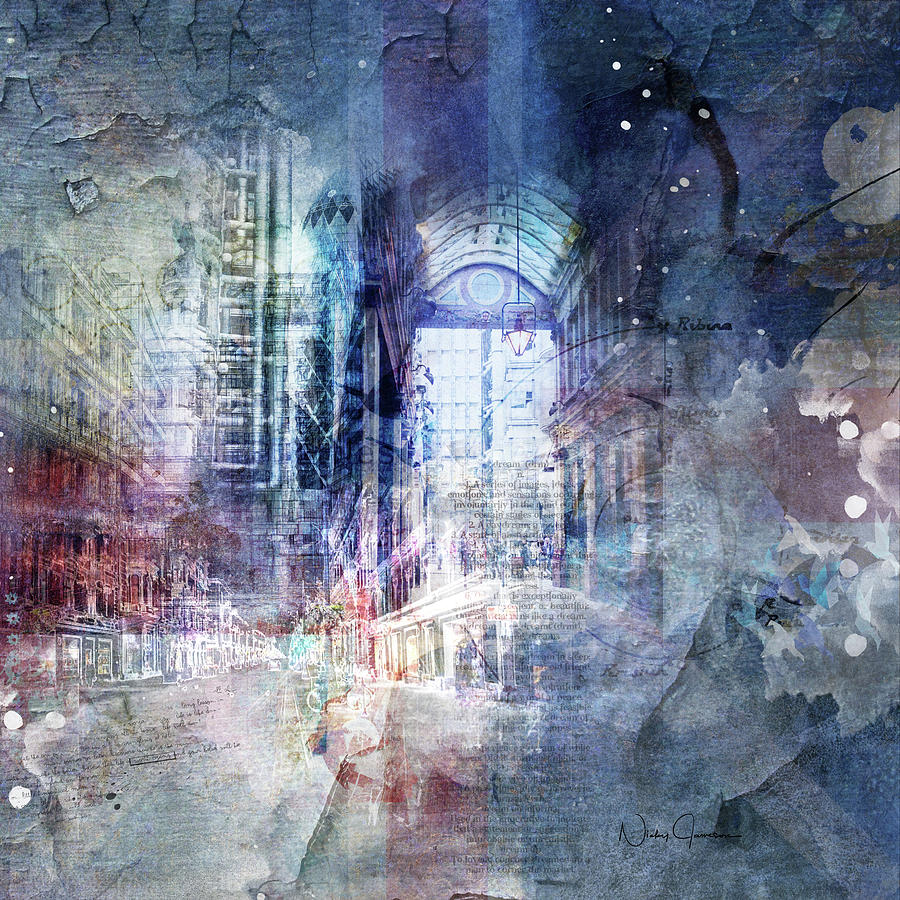 City Collage Stories Digital Art by Nicky Jameson