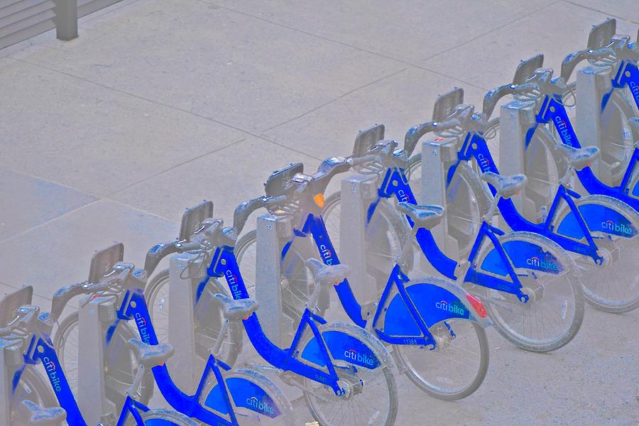 Bicycle Photograph - City Cycles by Jacqueline Howe