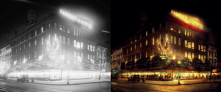 City - DC - Parker and  Bridget Co 1921 - Side by Side Photograph by Mike Savad