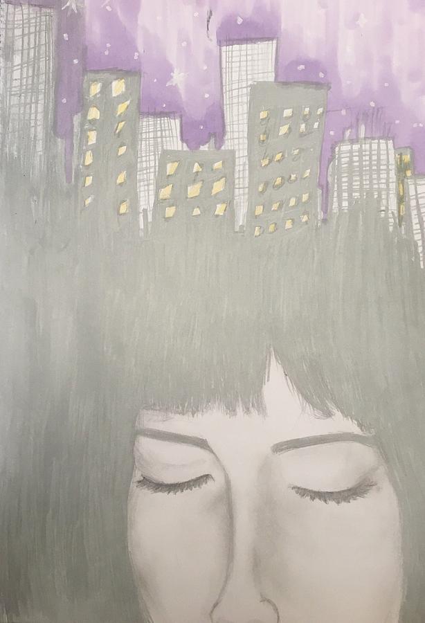 City Dreams Drawing by Jayda Kimbrough