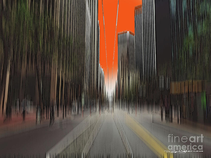 City Edge Digital Art by Roger Lighterness