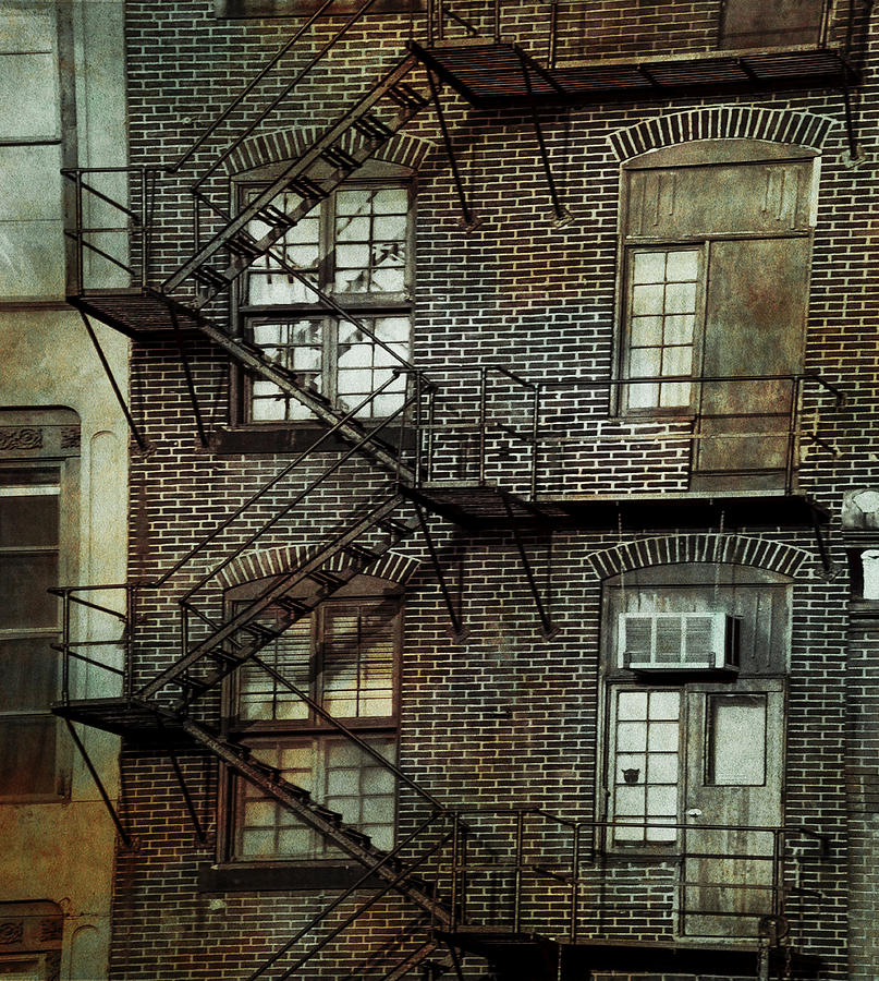 City Fire Escape Photograph by Bill Cannon - Fine Art America