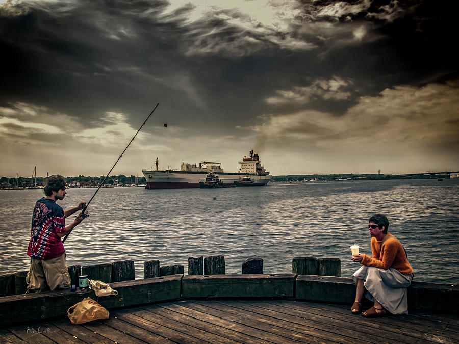 City Fishing Photograph by Bob Orsillo