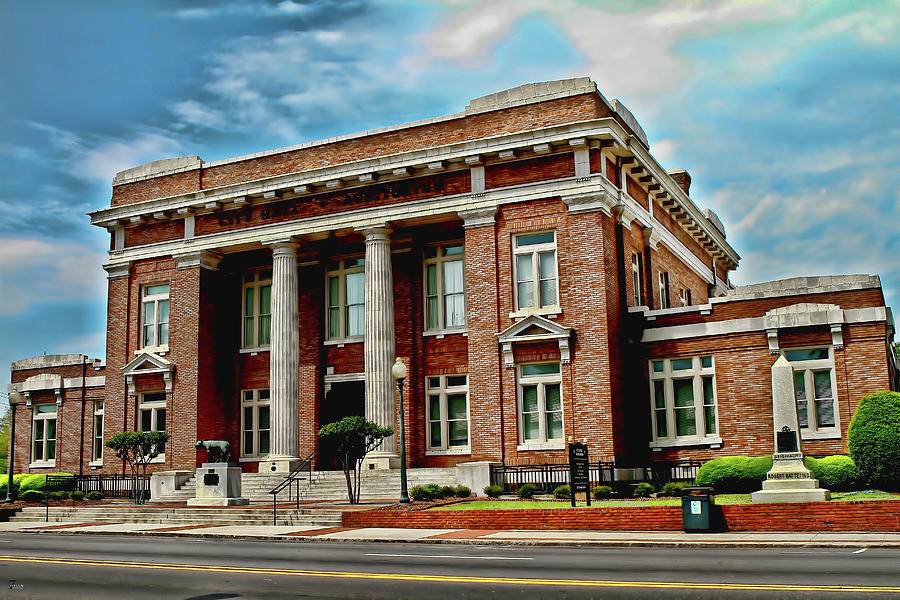 Brick Photograph - City Hall and Auditorium by Jason Blalock