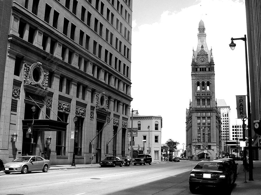 City Hall b-w Photograph by Anita Burgermeister