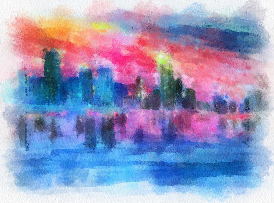 Miami Impressions Painting by Anne Sands
