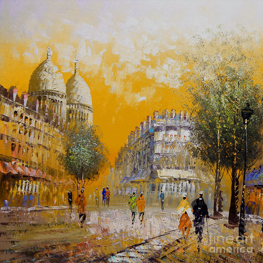 City Landscape Painting by Gull G