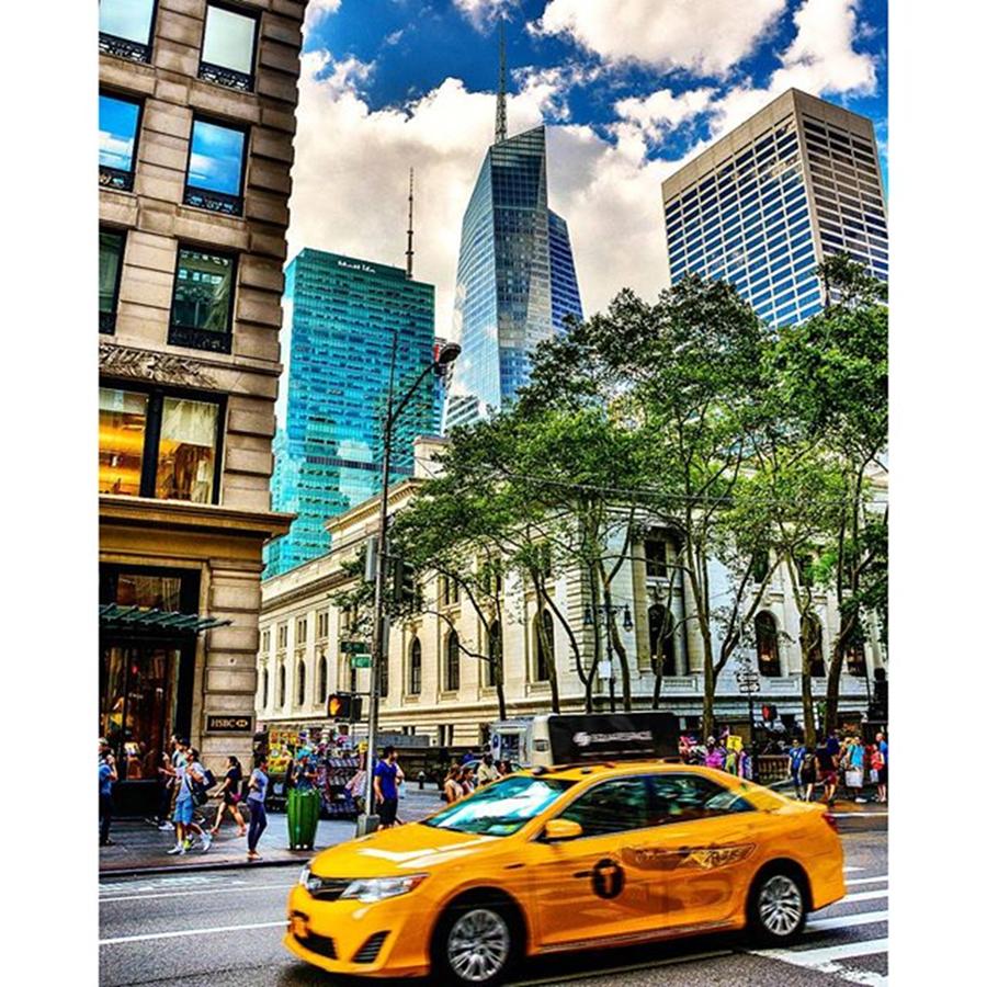 Summer Photograph - City Life.....#taxi#city#citylife by Micha Dziekonski
