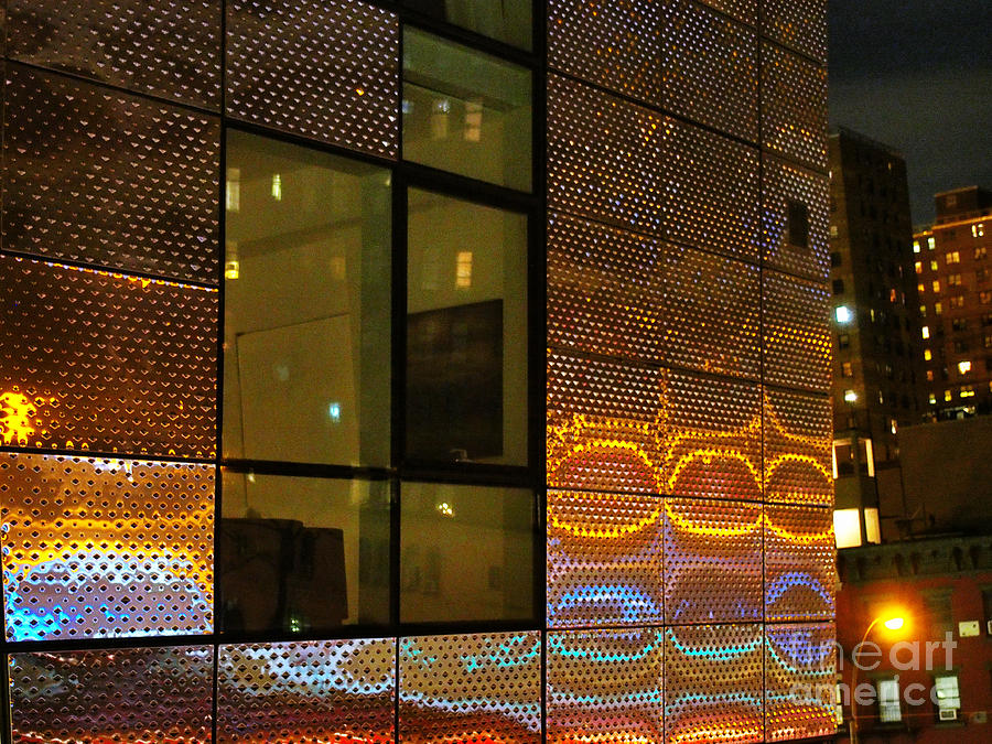 City Lights Reflections On The Highline Photograph by Dorothy Lee