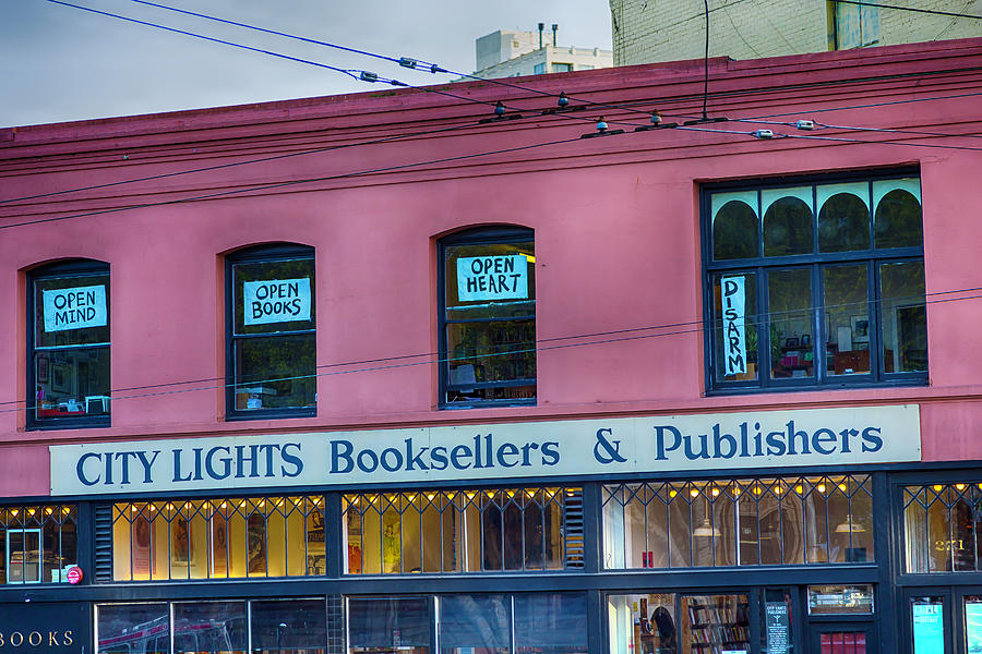 Architecture Photograph - City Lights Booksellers by Garry Gay