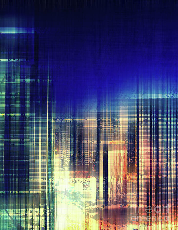 City Lights Digital Art by Phil Perkins
