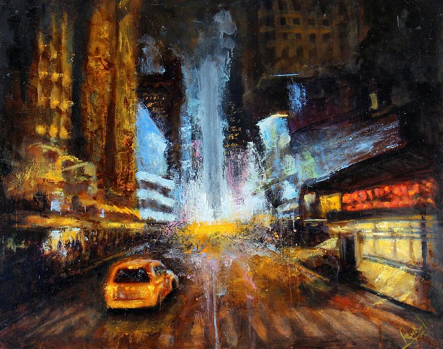 City Lights Painting by Art of Raman